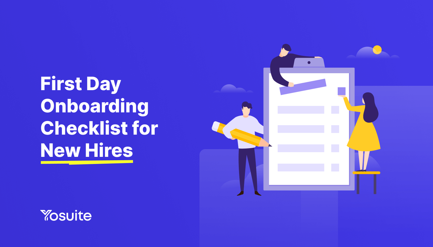 First day onboarding checklist for new employees- Featured image